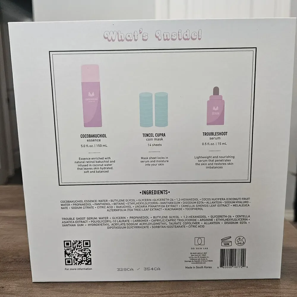 Fluff Mask Hydrating Coin Sheet Mask Kit Skincare Serum Essence Glowing Skin B